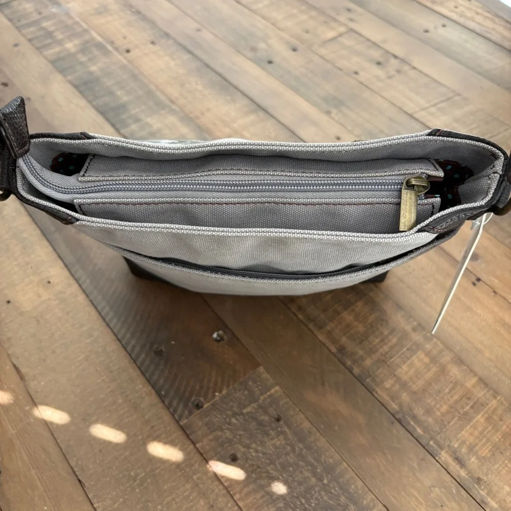 Chala Horse Design Crossbody Bag Derby Gray purse - Picture 9 of 16